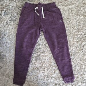 Reebok Purple Maroon Women's Drawstring Joggers